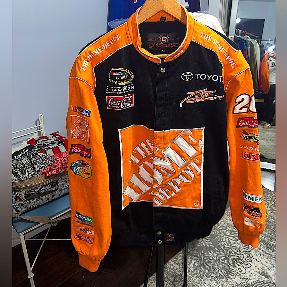90s Jeff Hamilton designed NASCAR Home Depot Tony Stewart Race jacket